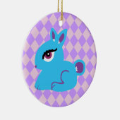 Blue Bunny Keramikornament (Rechts)