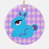 Blue Bunny Keramikornament (Hinten)