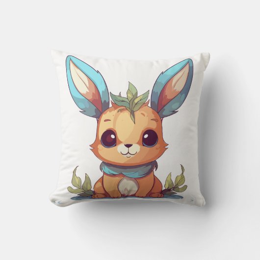 Blue Bunny Kissen (Vorderseite)