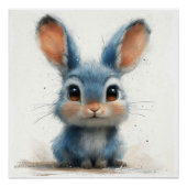 Blue Bunny Mouse: Ein bisschen Whimsy Bunny Poster (Vorderseite)