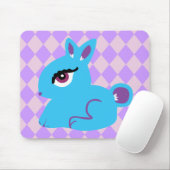 Blue Bunny Mousepad (Mit Mouse)