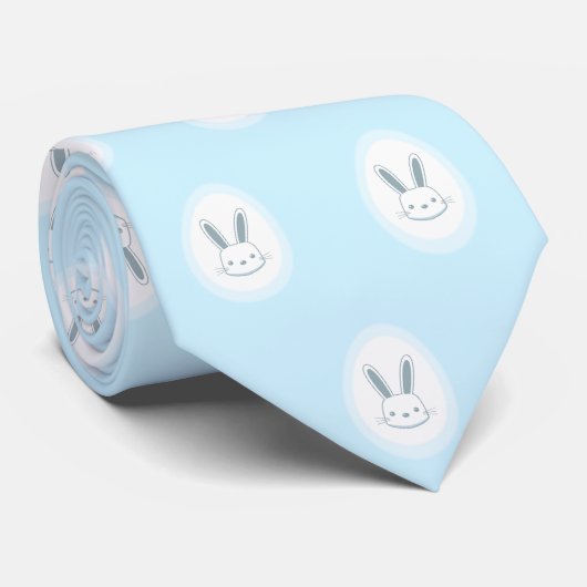 Blue Bunny Neck Tie Krawatte (Gerollt)