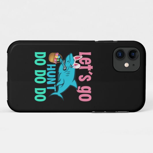 Blue Bunny Oars Hai Ostern Eizelljagd Case-Mate iPhone Hülle (Rückseite (Horizontal))