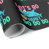 Blue Bunny Oars Hai Ostern Eizelljagd Geschenkpapier (Rolleneckpunkt)