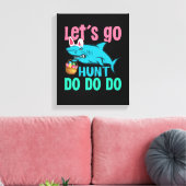 Blue Bunny Oars Hai Ostern Eizelljagd Leinwanddruck (Insitu (Wohnzimmer))