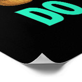 Blue Bunny Oars Hai Ostern Eizelljagd Poster (Ecke)