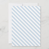 Blue Bunny Osterbaby Dusche Einladung (Rückseite)