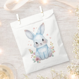 Blue Bunny Party Theme, Forest Animal Baby Shower Geschenktütchen