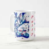 Blue Bunny Rabbit Kaffeetasse (Vorderseite Links)