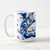 Blue Bunny Rabbit Kaffeetasse (Links)