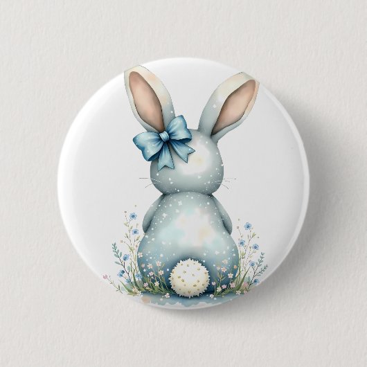 Blue Bunny Schwanz Cottontail Ostern Bunny Benjami Button (Vorderseite)