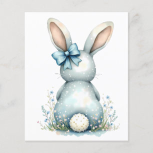 Blue Bunny Schwanz Cottontail Ostern Bunny Benjami Flyer