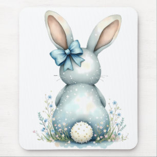 Blue Bunny Schwanz Cottontail Ostern Bunny Benjami Mousepad