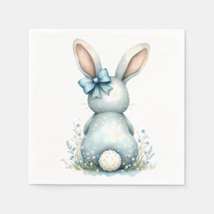 Blue Bunny Schwanz Cottontail Ostern Bunny Benjami Serviette