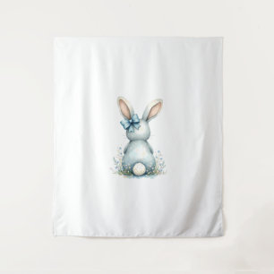 Blue Bunny Schwanz Cottontail Ostern Bunny Benjami Wandteppich