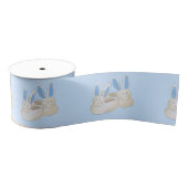 Blue Bunny Slipper Get Well Soon Baby Shower Ripsband (Spule)