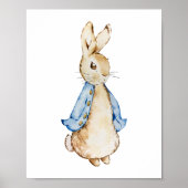 Blue Bunny Wall Art | Wasserfarbkaninchen Poster (Vorne)