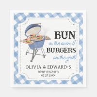 Blue Burger GRILLEN Baby Shower