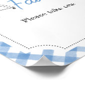 Blue Burger GRILLEN Favors Poster (Ecke)