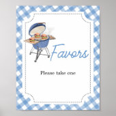 Blue Burger GRILLEN Favors Poster (Vorne)