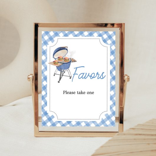 Blue Burger GRILLEN Favors Poster