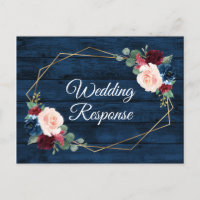 Blue Burgundy Gold Blush Country Wedding UAWG