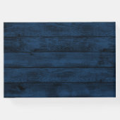 Blue Burgundy Gold Blush Pink Country Wedding Gästebuch (Rückseite)