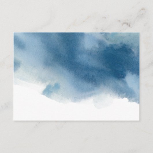 Blue Burgundy Lila Blumenhochzeit Empfang & Empfan Begleitkarte (Rückseite)