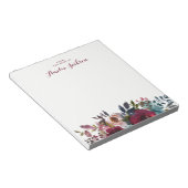 Blue Burgundy Personalisiert Stationery Notizblock (angewinkelt)