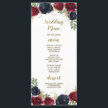 Blue Burgundy Rustic Boho Wedding Menu Cards Menükarte<br><div class="desc">Navy Blue Burgundy Rustic Boho Wedding Menu Cards - mit eleganten Aquarellfarben-Rose und Pionieren in verschiedenen Marsala-, Bordeaux-, Merlot- und Marineblau-Tönen mit elegantem Grün. In den Blume und im Grünen gibt es Touchs von Goldbraten. Das Schriftart-Layout zeigt Goldfarben und Bronzestöne für die Dekoration. Anzeigen der entsprechenden Auflistung auf dieser Seite,...</div>