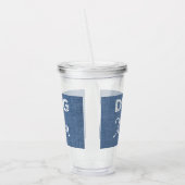 Blue Burlap Hund Mama Acrylic Tumbler Acryltrinkbecher (Links)
