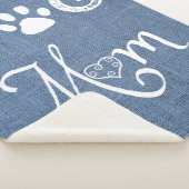Blue Burlap Hund Mama Sherpa Blanket Sherpadecke (3/4)