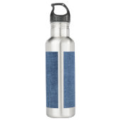 Blue Burlap Hund Mama Wasser Flasche Edelstahlflasche (Rückseite)