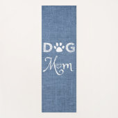 Blue Burlap Hund Mama Yoga Mat Yogamatte (Vorderseite)