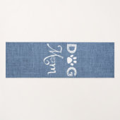 Blue Burlap Hund Mama Yoga Mat Yogamatte (Vorderseite (Horizontal))