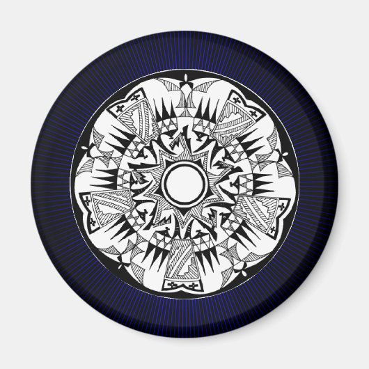 'Blue Burst' Magnet (Vorne)