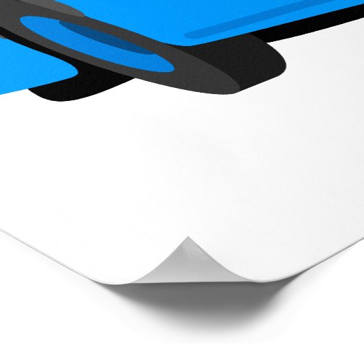 Blue Bus Poster (Ecke)