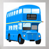 Blue Bus Poster (Vorne)