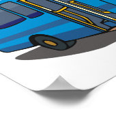 Blue Bus Poster (Ecke)
