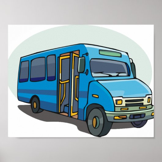 Blue Bus Poster (Vorne)