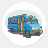 Blue Bus Stickers (Vorderseite)