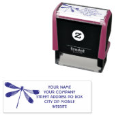 Blue Business-Adresse der Dragonfly Permastempel (Beispiel)