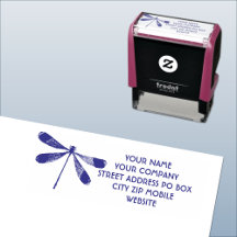 Blue Business-Adresse der Dragonfly