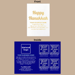 Blue Business Brand auf Hanukkah Foil Card Folienkarte