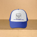 Blue Business Brand auf Trucker Hat Truckerkappe<br><div class="desc">Blaue Marke auf individualisierbaren LKW-Hut. Passen Sie es an, indem Sie Ihren Firmennamen eingeben und Ihr Firmenlogo hochladen. Sie können es in Ihre Werbeprodukte aufnehmen, Werbegeschenke oder Geschenke an Ihre Kunden oder Kunden, eine Marketing-Strategie, um Ihr Unternehmen zu werben oder Ihre Marke zu fördern. Individuell anpassbarer LKW-Hut, mit dem Sie...</div>