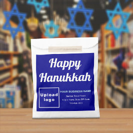 Blue Business Brand | Hanukkah | Papiertasche Geschenktütchen