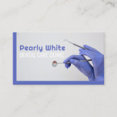 Blue Business Card der Zahnarztklinik Visitenkarte (Vorderseite)