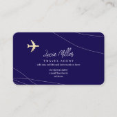 Blue Business Card für einen Agent-Berater Visitenkarte (Vorderseite)