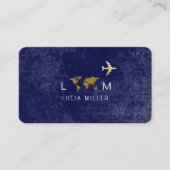 Blue Business Card für einen Agent Visitenkarte (Vorderseite)