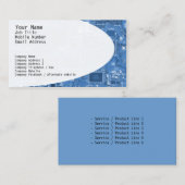 Blue Business Card für elektronische Schaltungen Visitenkarte (Vorne/Hinten)